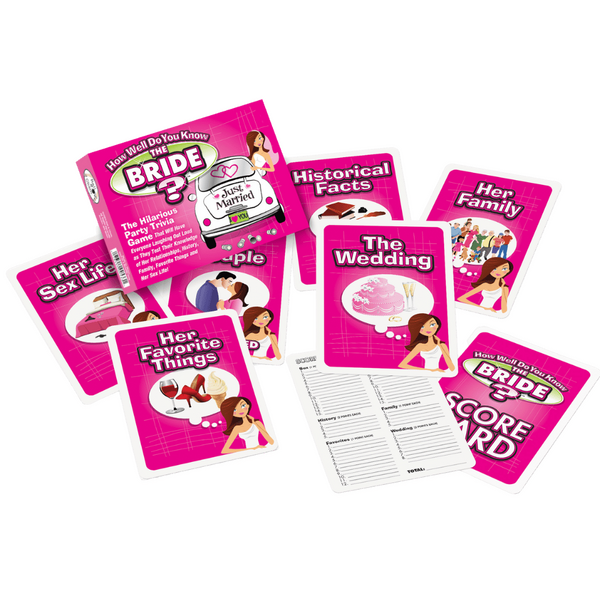 Ball & Chain Bride-To-Be - Bride/Bachelorette Trivia Cards