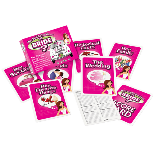 Ball & Chain Bride-To-Be - Bride/Bachelorette Trivia Cards