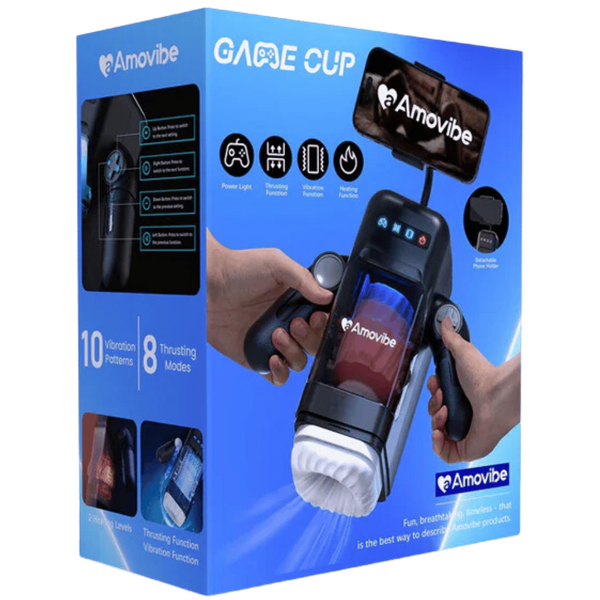 Amovibe Game Cup - Thrusting Stroking Heating Male Masturbator