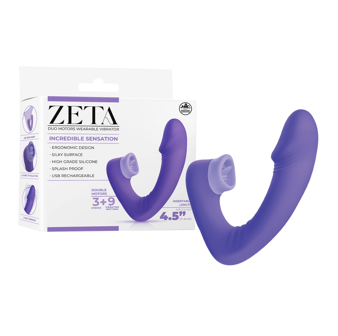 Excellent Power Zeta - Dual Motor Wearable Vibrator (Purple)