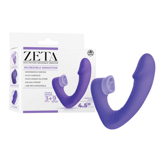 Excellent Power Zeta -  Dual Motor Wearable Vibrator (Purple)