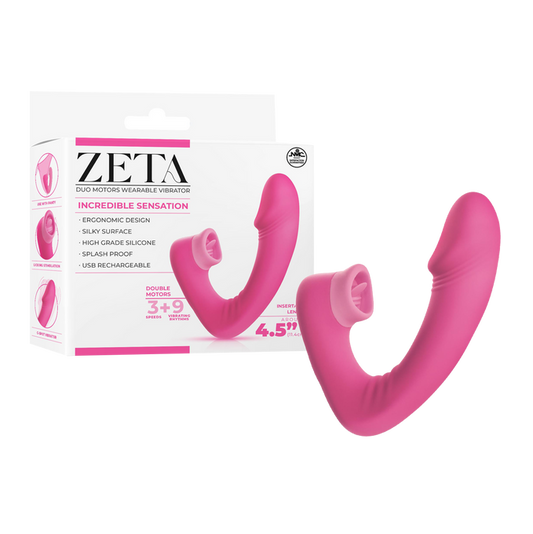 Excellent Power Zeta -  Dual Motor Wearable Vibrator (Pink)
