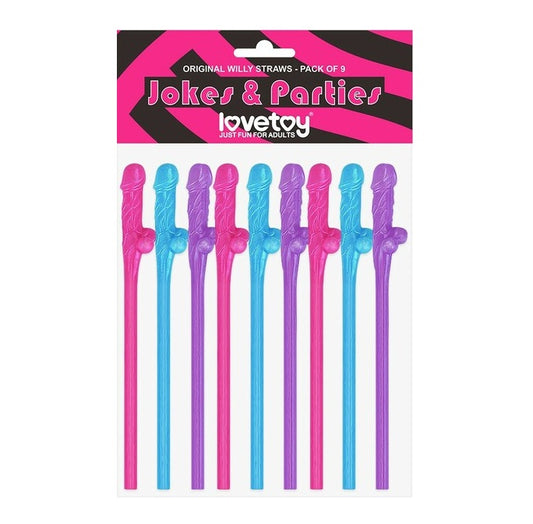 Lovetoy | Willy Straws (Blue, Pink, Purple)