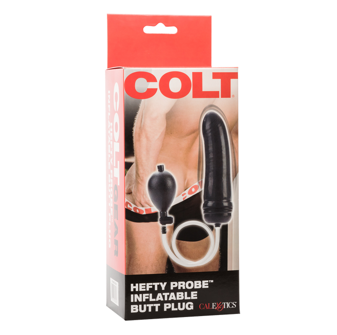 Calexotics COLT Hefty Probe Inflatable Butt Plug Black
