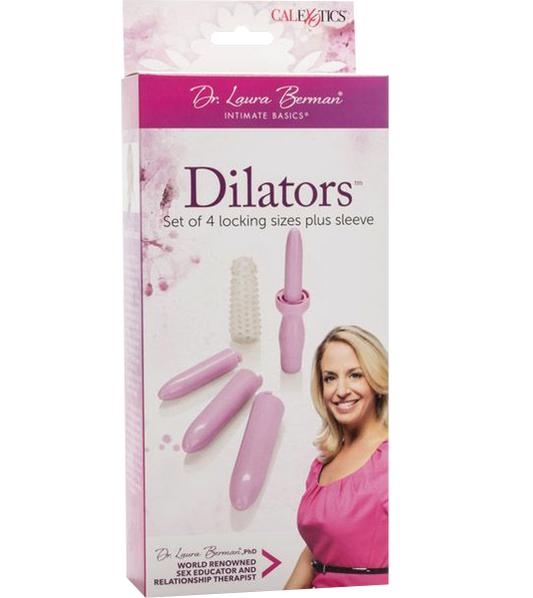 CALEXOTICS Dr. Laura Berman Dilator Set (4 Sizes + Sleeve)