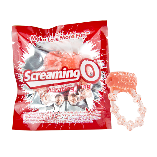 ScreamingO Disposable Vibrating Couples Ring - Pink