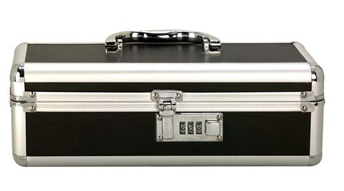 The Toy Chest - Small Lockable Vibrator Sex Toy Case Black 30.5cm x 10cm x 10cm