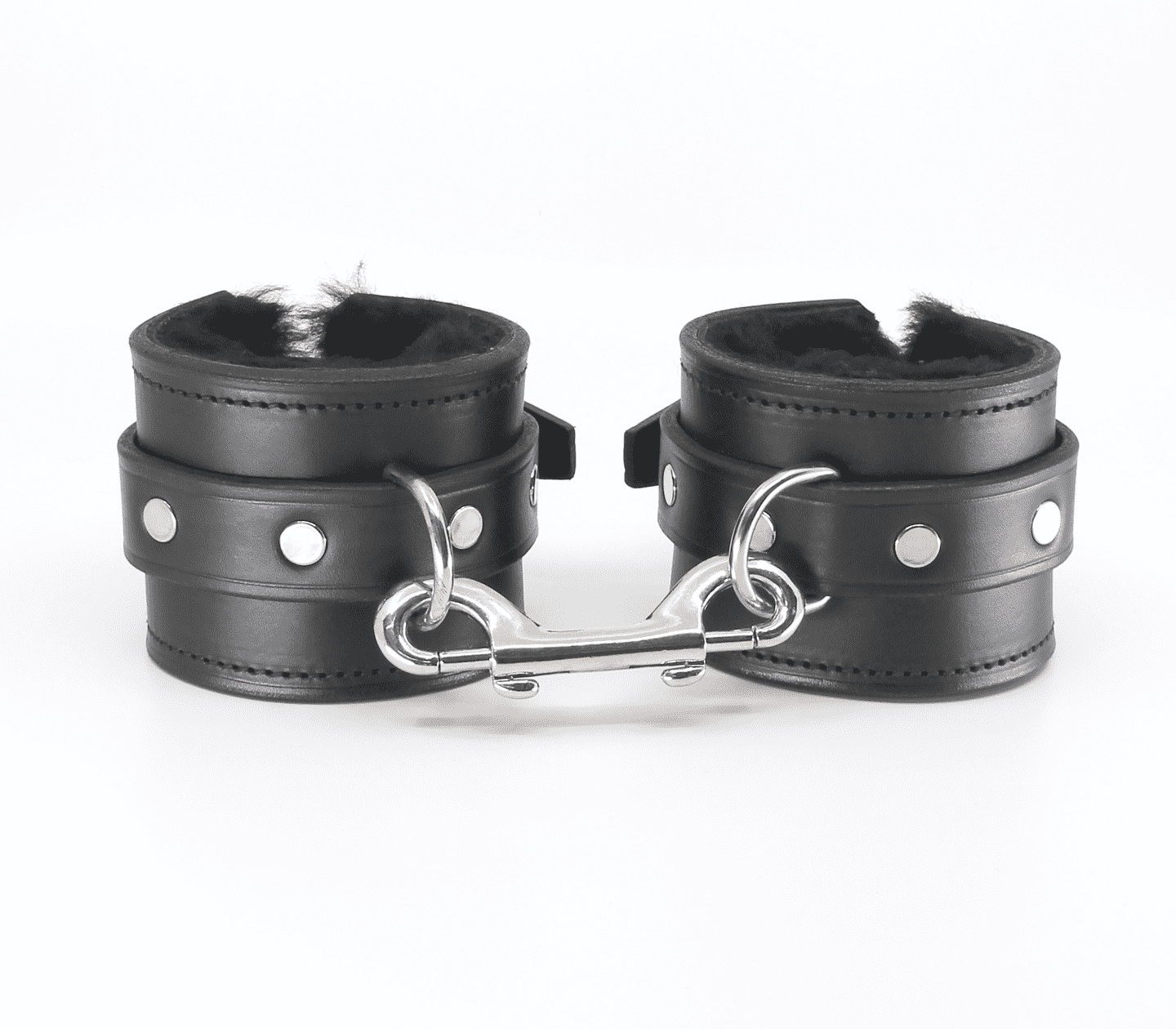 Love In Leather Sheepskin Lined Leather Ankle Restraints