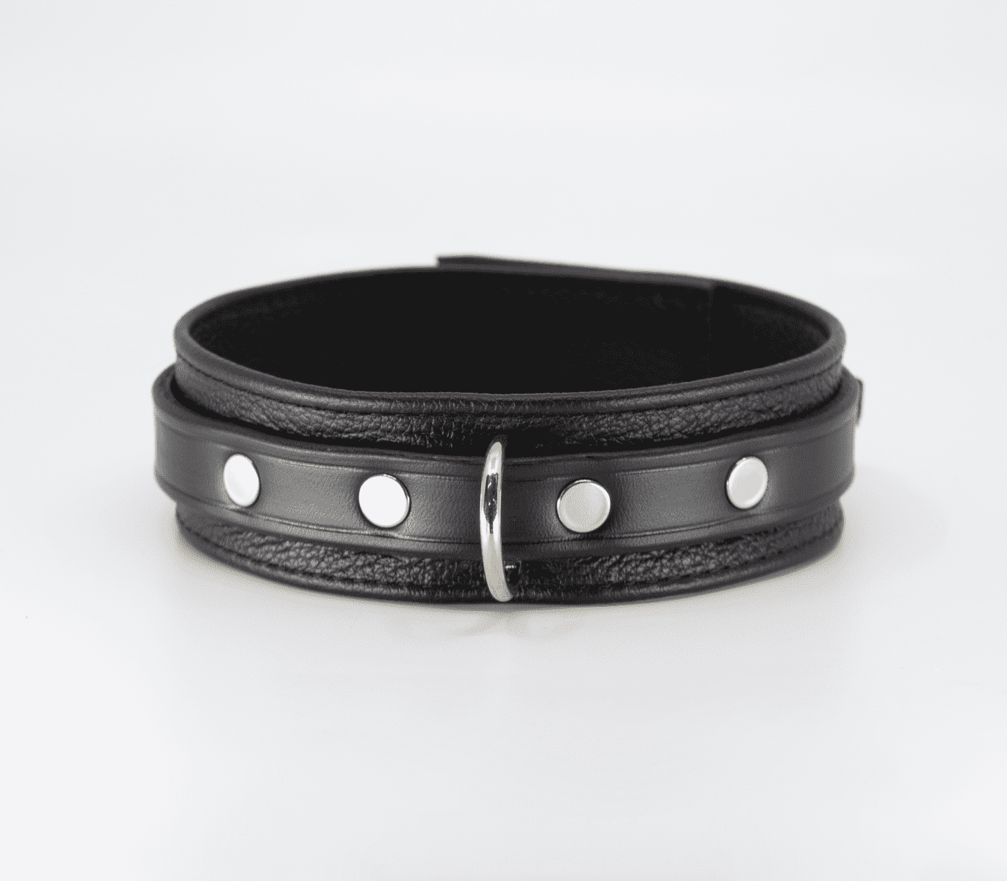 Love In Leather Wide Grain Leather Collar