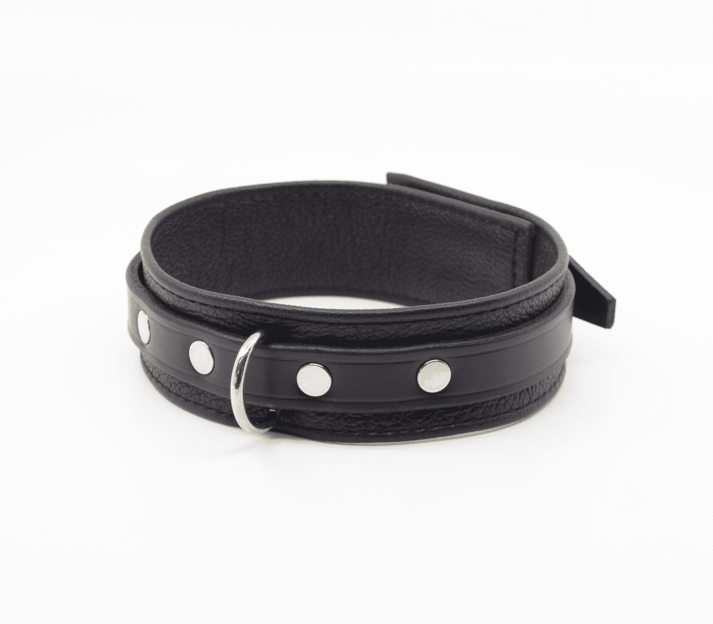 Love In Leather Wide Grain Leather Collar