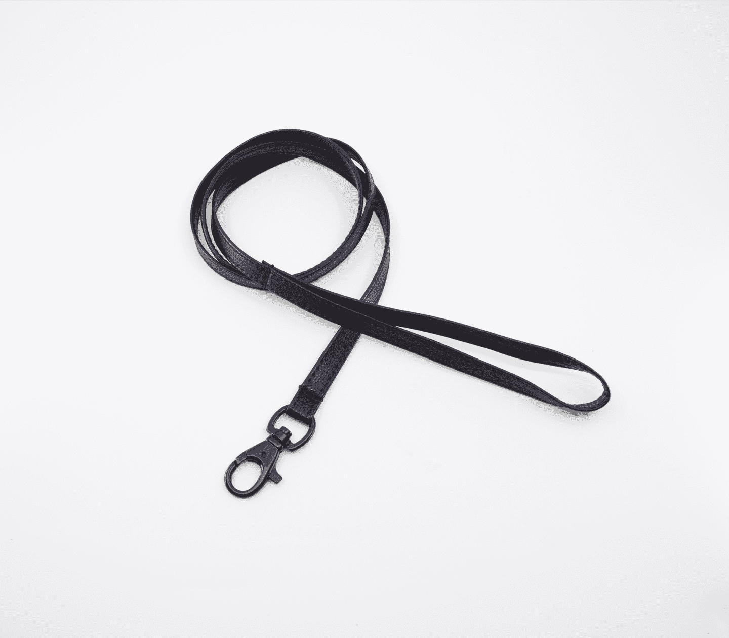 Love In Leather Faux Leather Collar & Lead Set with Matte Black Metal Hardware