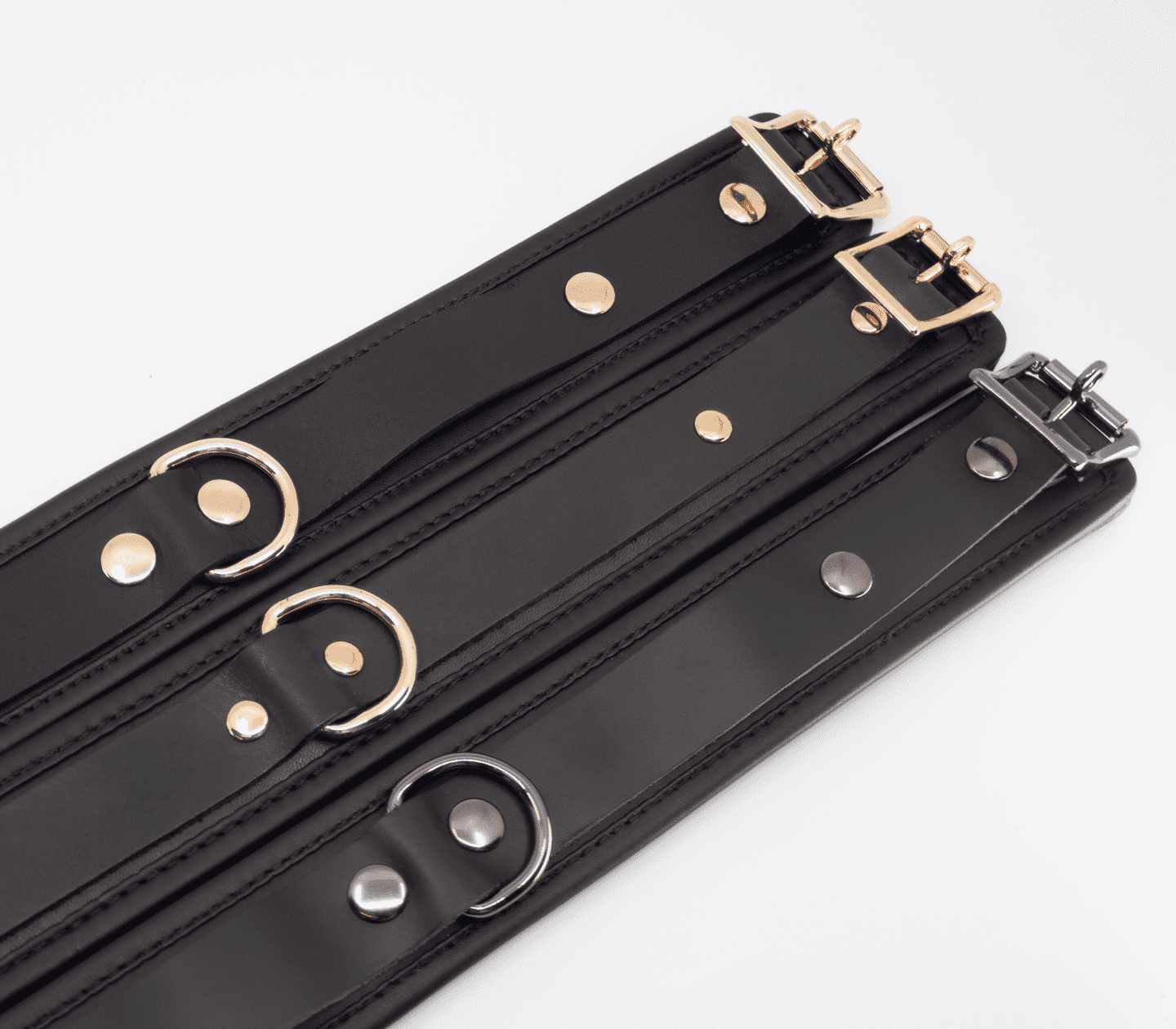 Love In Leather Leather Collar With Coloured Hardware