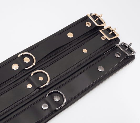 Love In Leather Leather Collar With Coloured Hardware