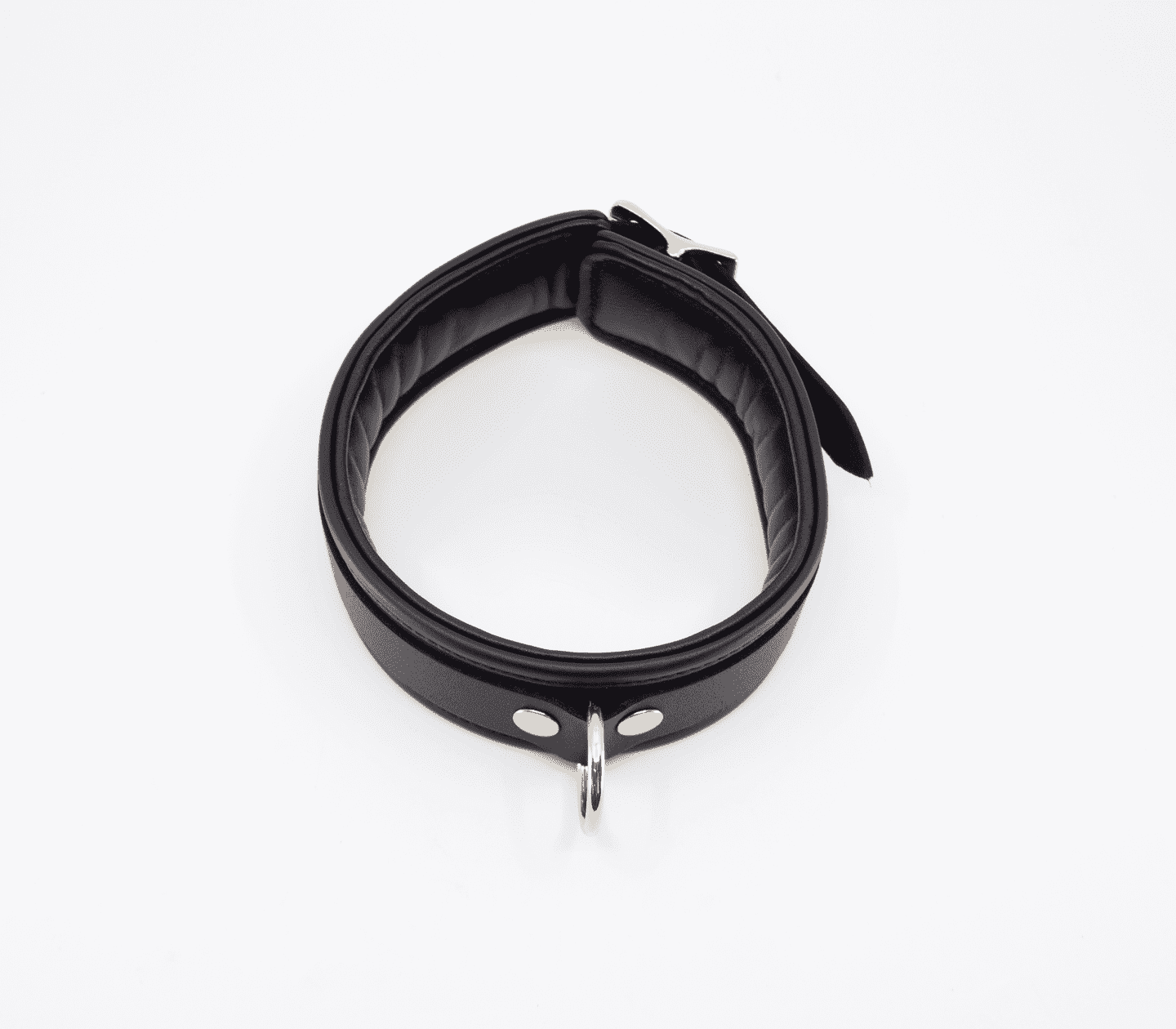 Love In Leather Leather Collar With Coloured Hardware