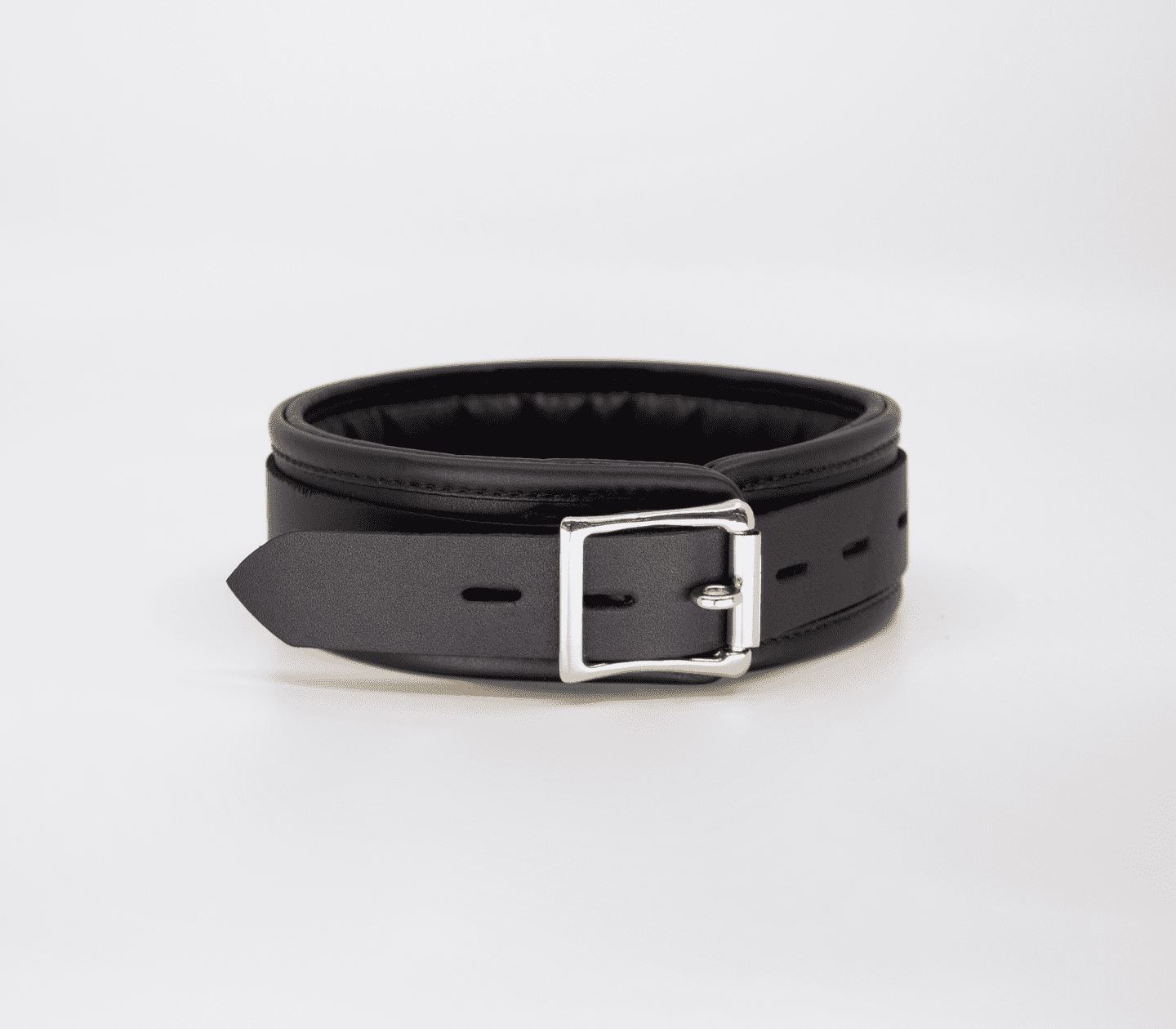 Love In Leather Leather Collar With Coloured Hardware