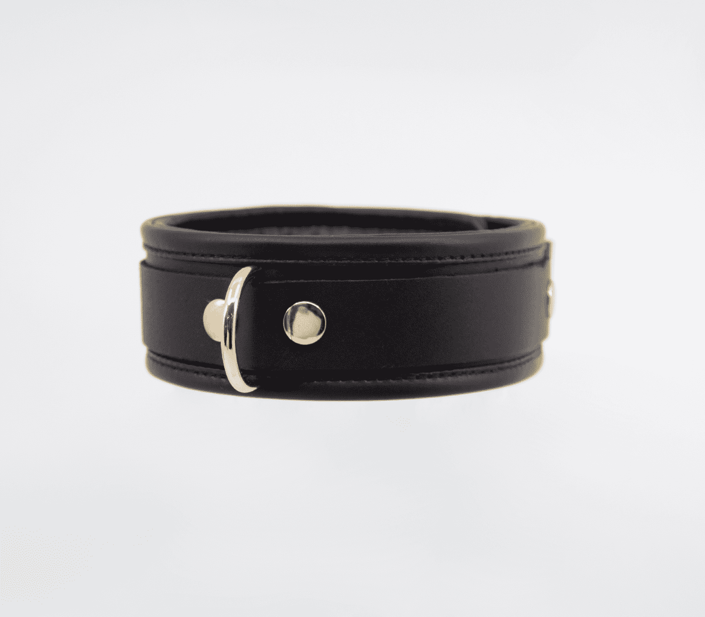 Love In Leather Leather Collar With Coloured Hardware