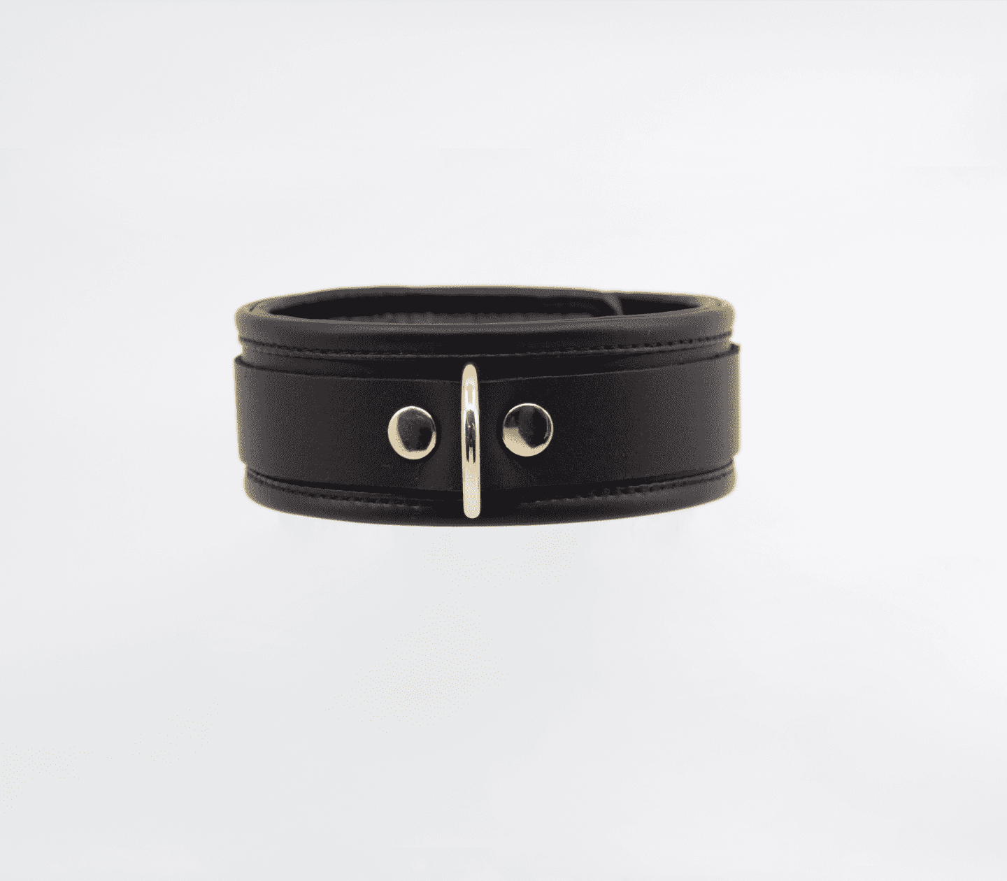 Love In Leather Leather Collar With Coloured Hardware