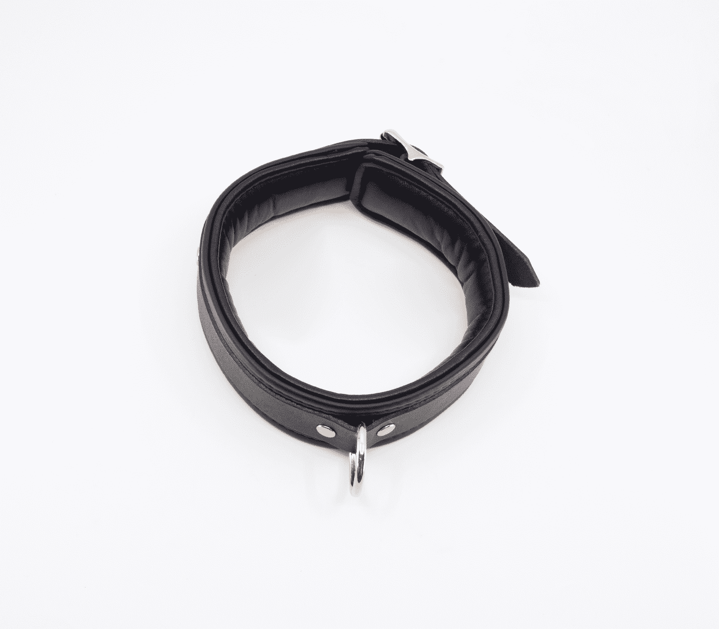 Love In Leather Leather Collar With Coloured Hardware