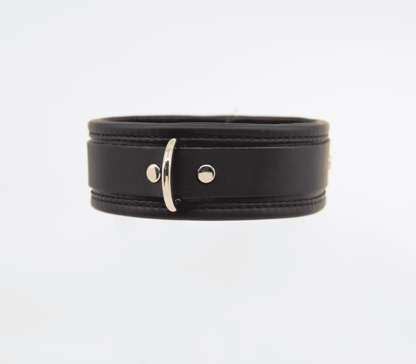 Love In Leather Leather Collar With Coloured Hardware