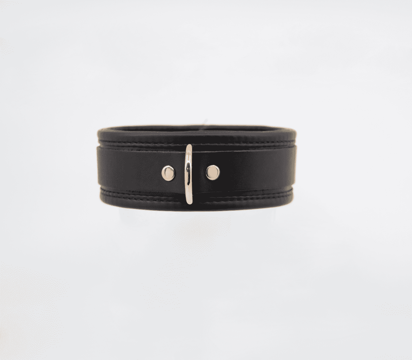 Love In Leather Leather Collar With Coloured Hardware