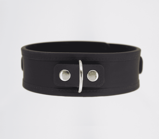 Love In Leather Silicone Collar & Lead Set