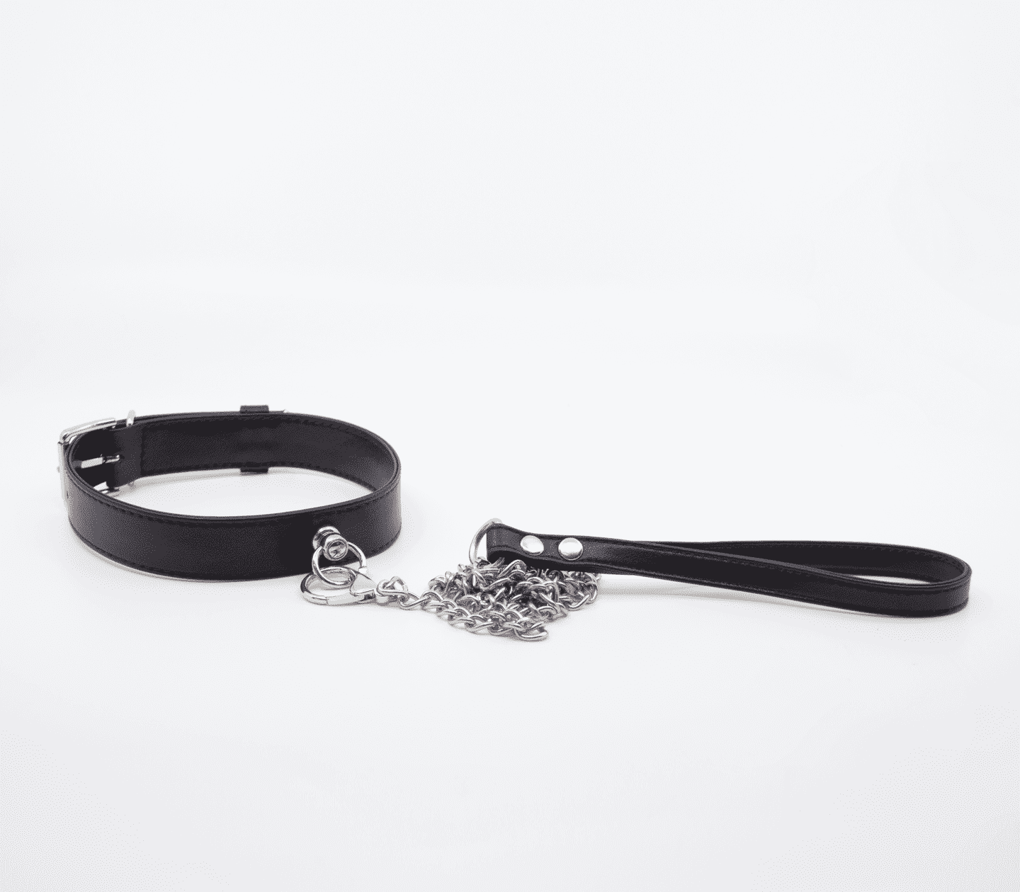 Love In Leather Tipped Leather Collar & Lead Set