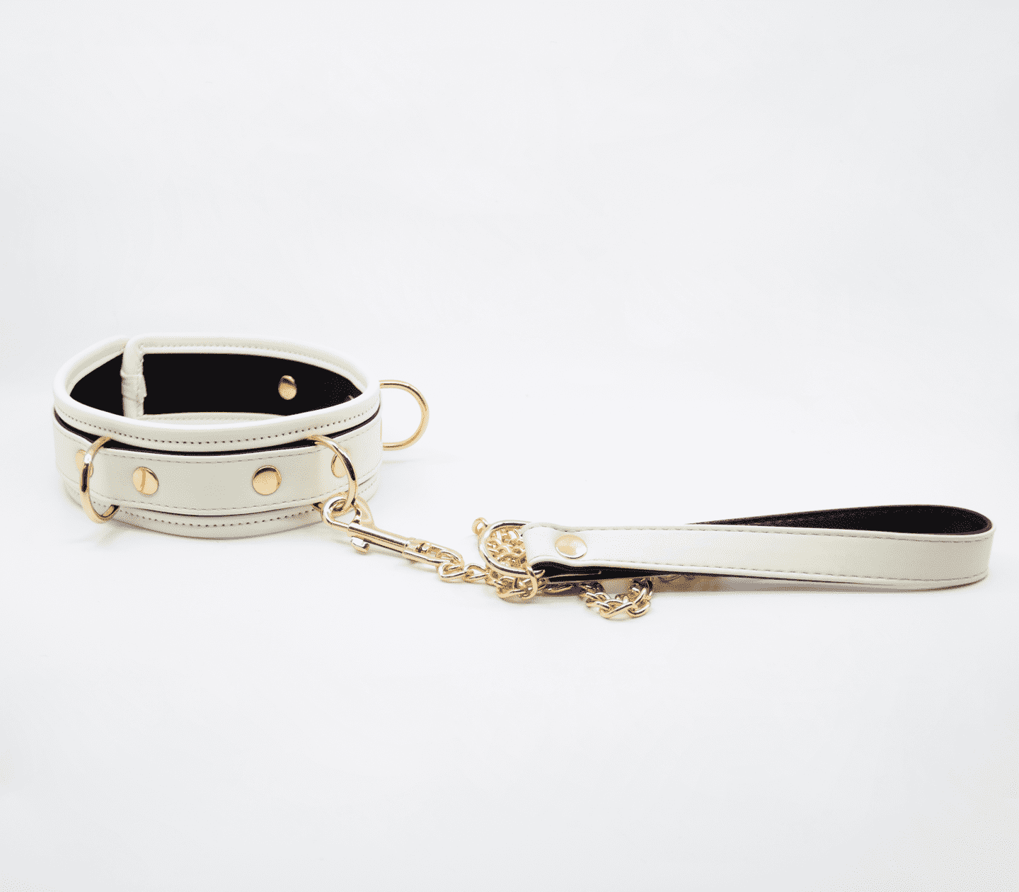 Love In Leather Glow In The Dark Collar & Lead Set