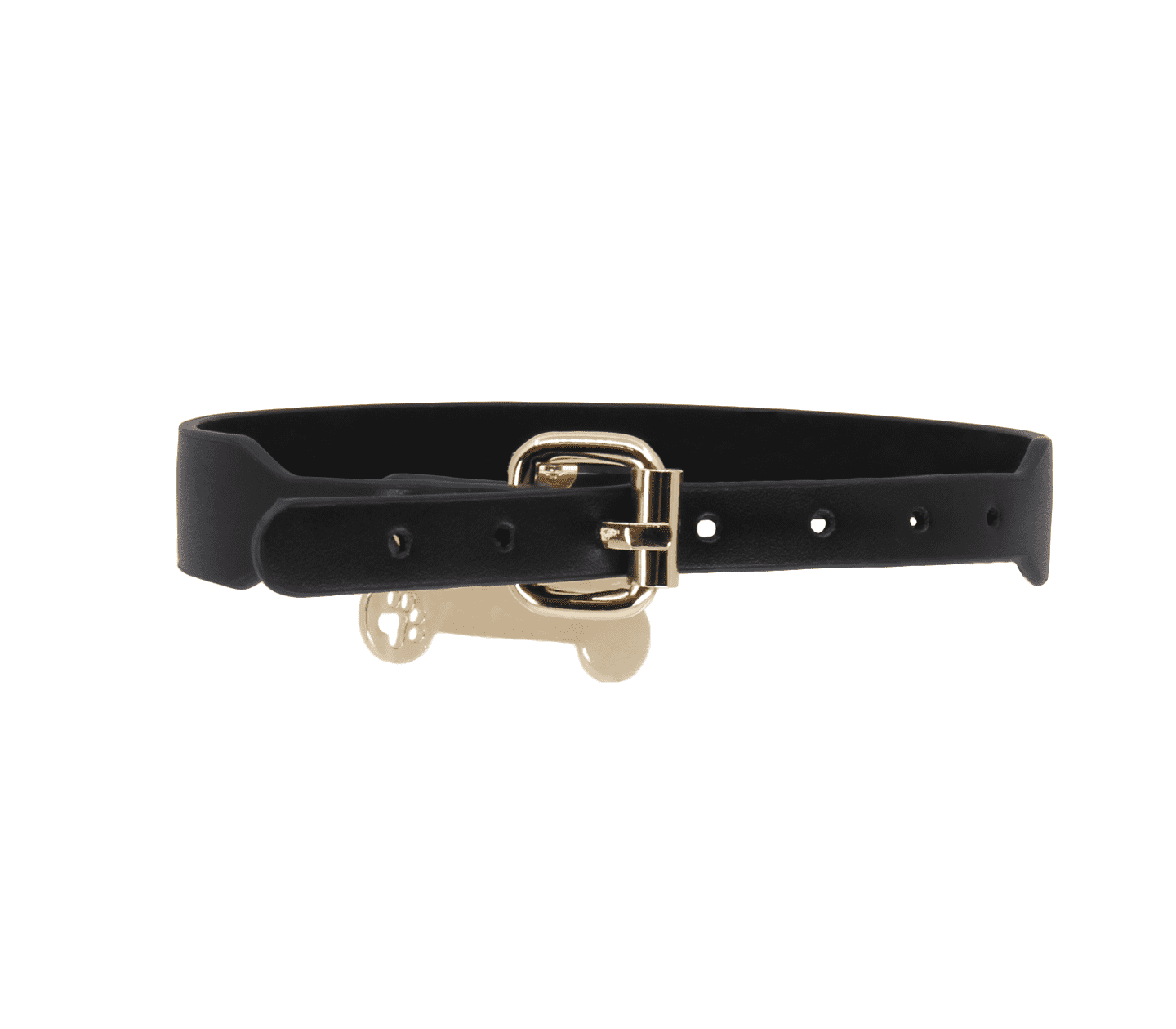 Love In Leather Faux Leather Collar With Engravable Bone
