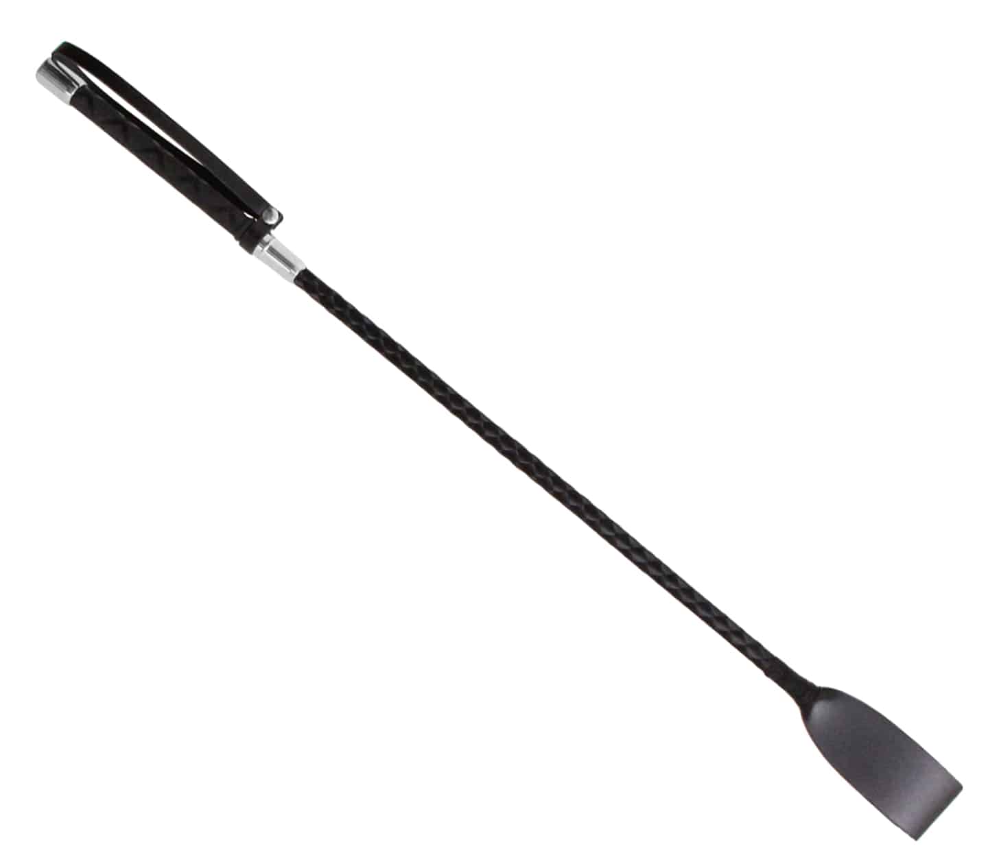 Love In Leather Braided Satin Detail Crop With Wrist Strap CRO024