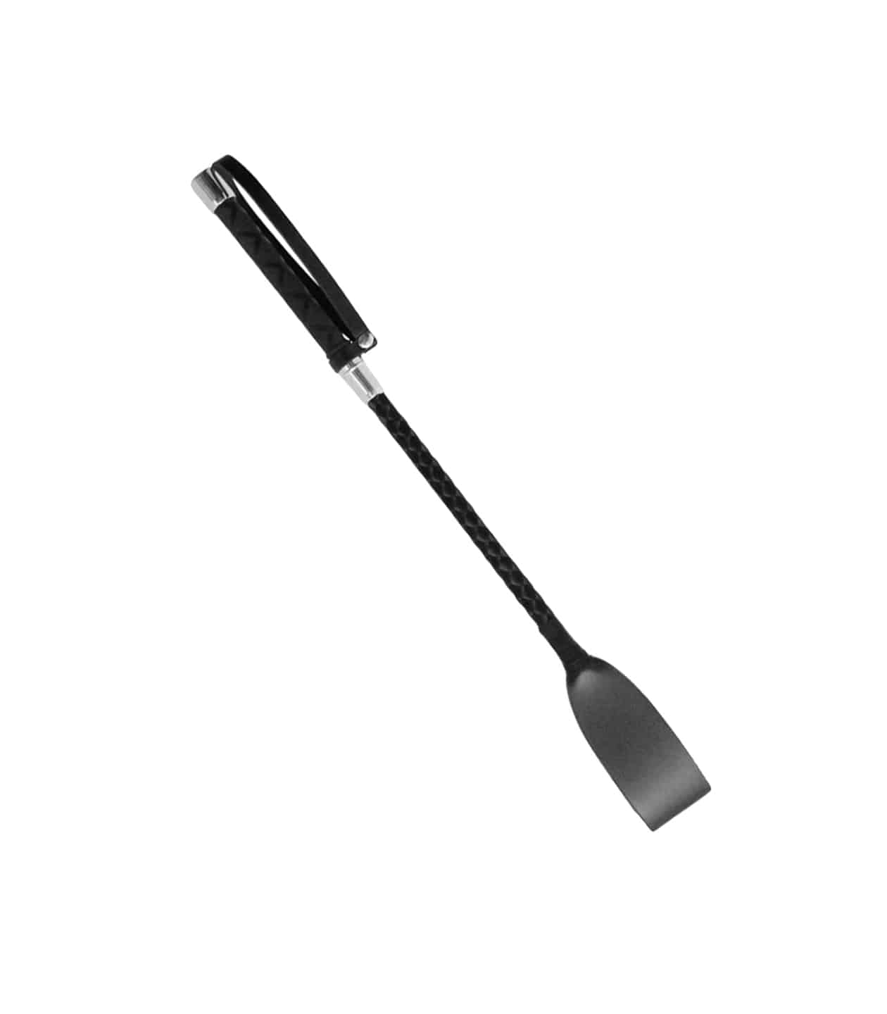 Love In Leather Mini Braided Satin Detail Crop With Wrist Strap CRO025