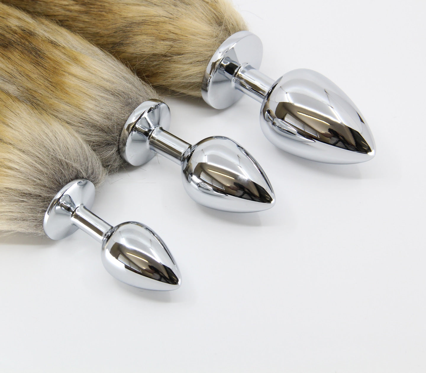 Love In Leather FOX001 Fox Tail Butt Plug - MULTIPLE COLOURS