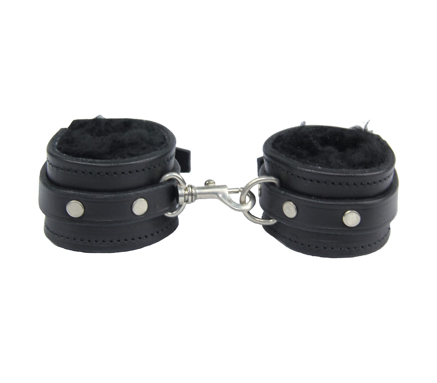 Love In Leather Lightweight Sheepskin Lined Leather Handcuffs