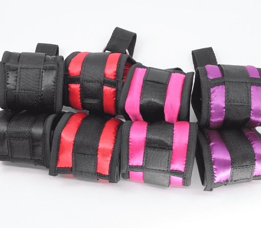 Love In Leather Soft, Lightly Padded Satin Handcuffs