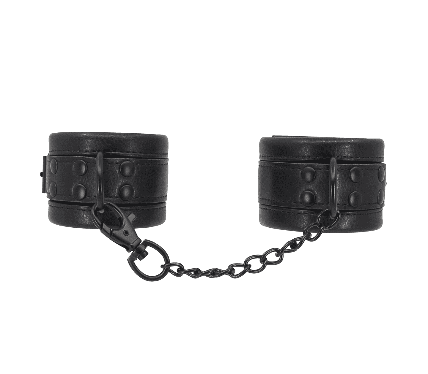 Love In Leather Soft, Padded Grain Effect Faux Leather Handcuffs