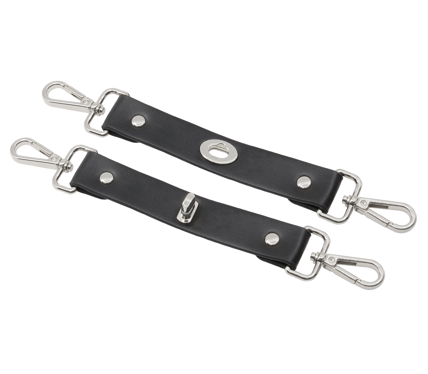 Love In Leather Faux Leather Hog Tie with Gold, Rose Gold Or Silver Hardware