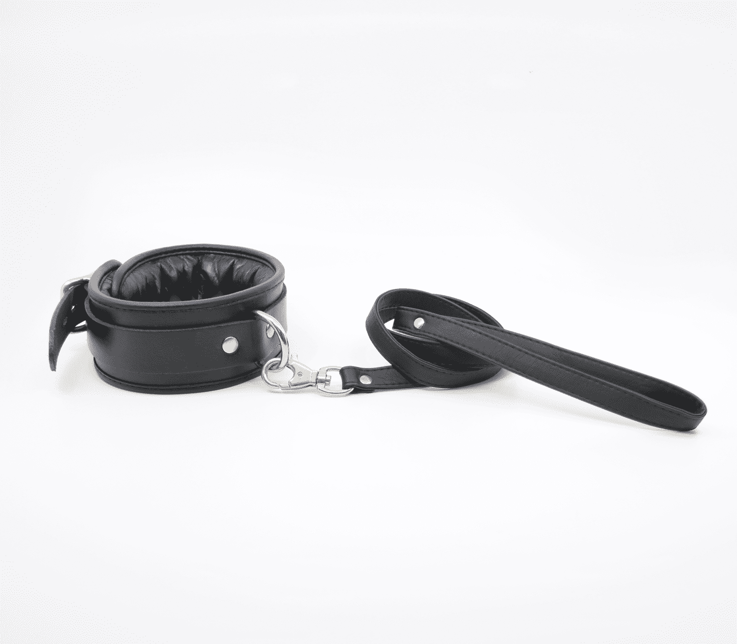 Love In Leather Long Faux Leather Lead