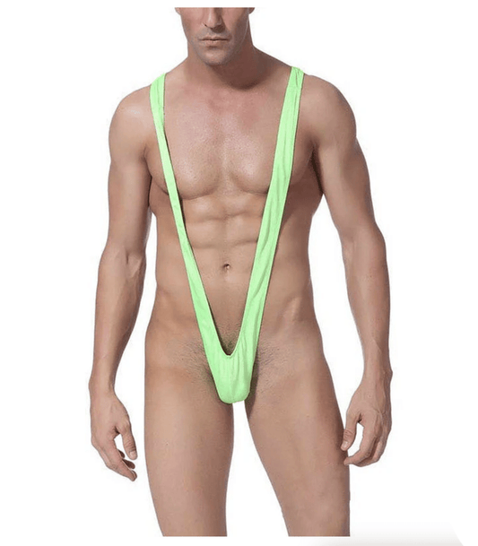 Love In Leather Spandex Mankini One Size - MULTIPLE COLOURS