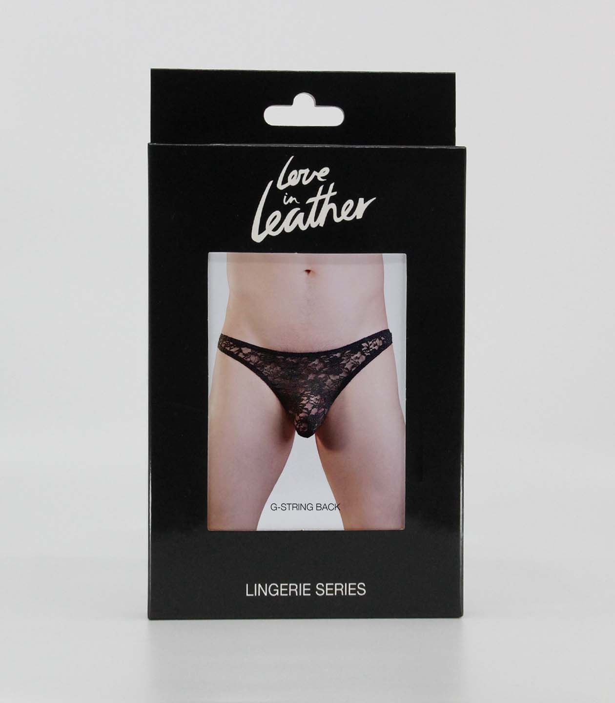 Love In Leather Mens Full Lace G-String Size S/M or L/XL - MULTIPLE COLOURS
