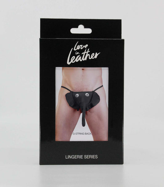 Love In Leather Mens Novelty Elephant G-String One Size - MULTIPLE COLOURS