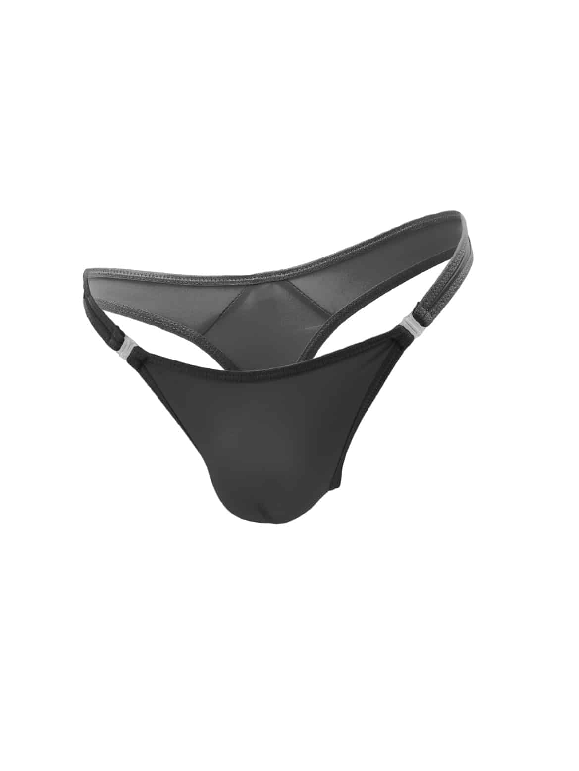 Love In Leather Mens Lycra G-String With Quick Release Clips Size S/M or L/XL - MULTIPLE COLOURS