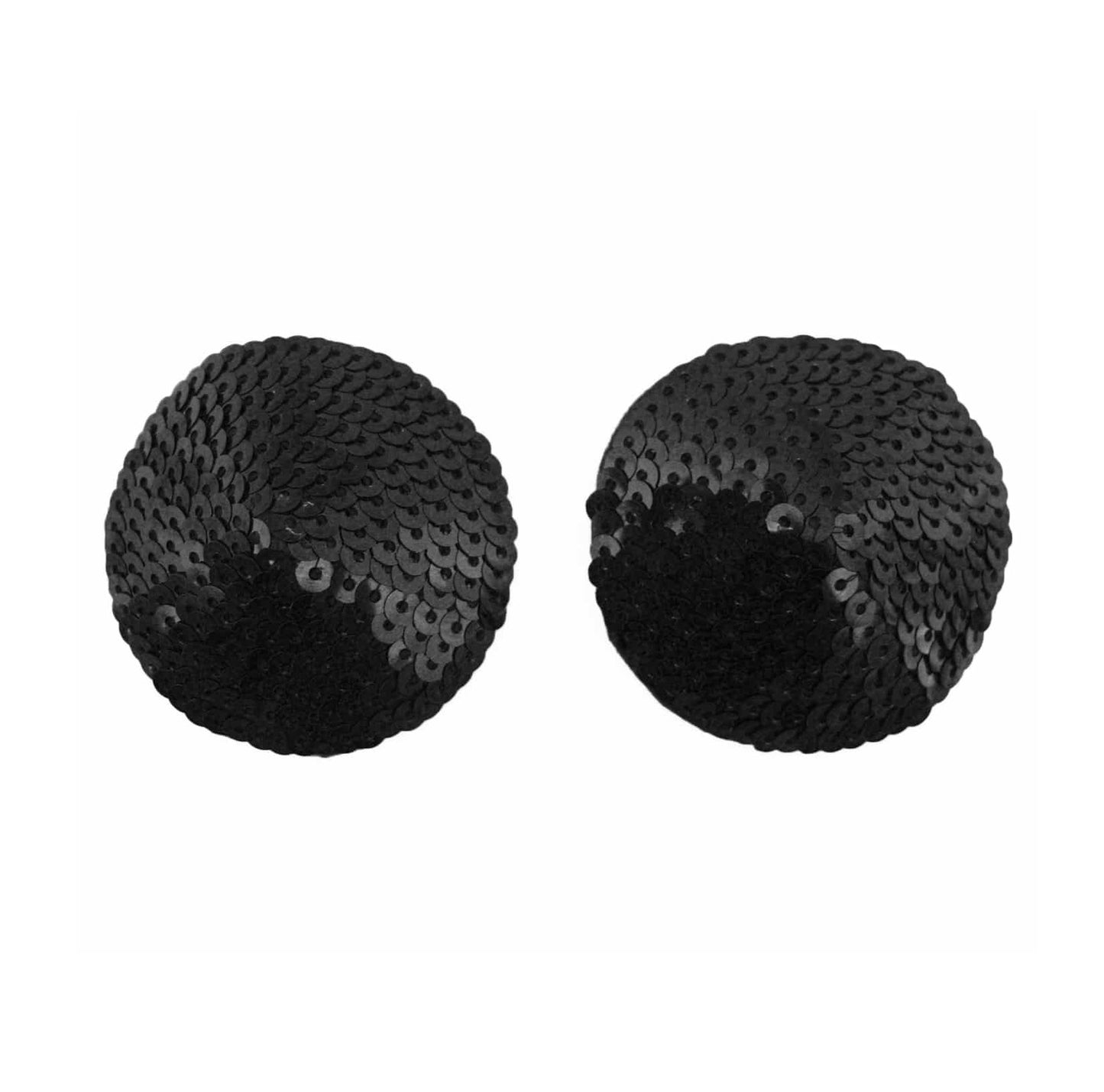 Love In Leather Round Sequin Nipple Pasties.