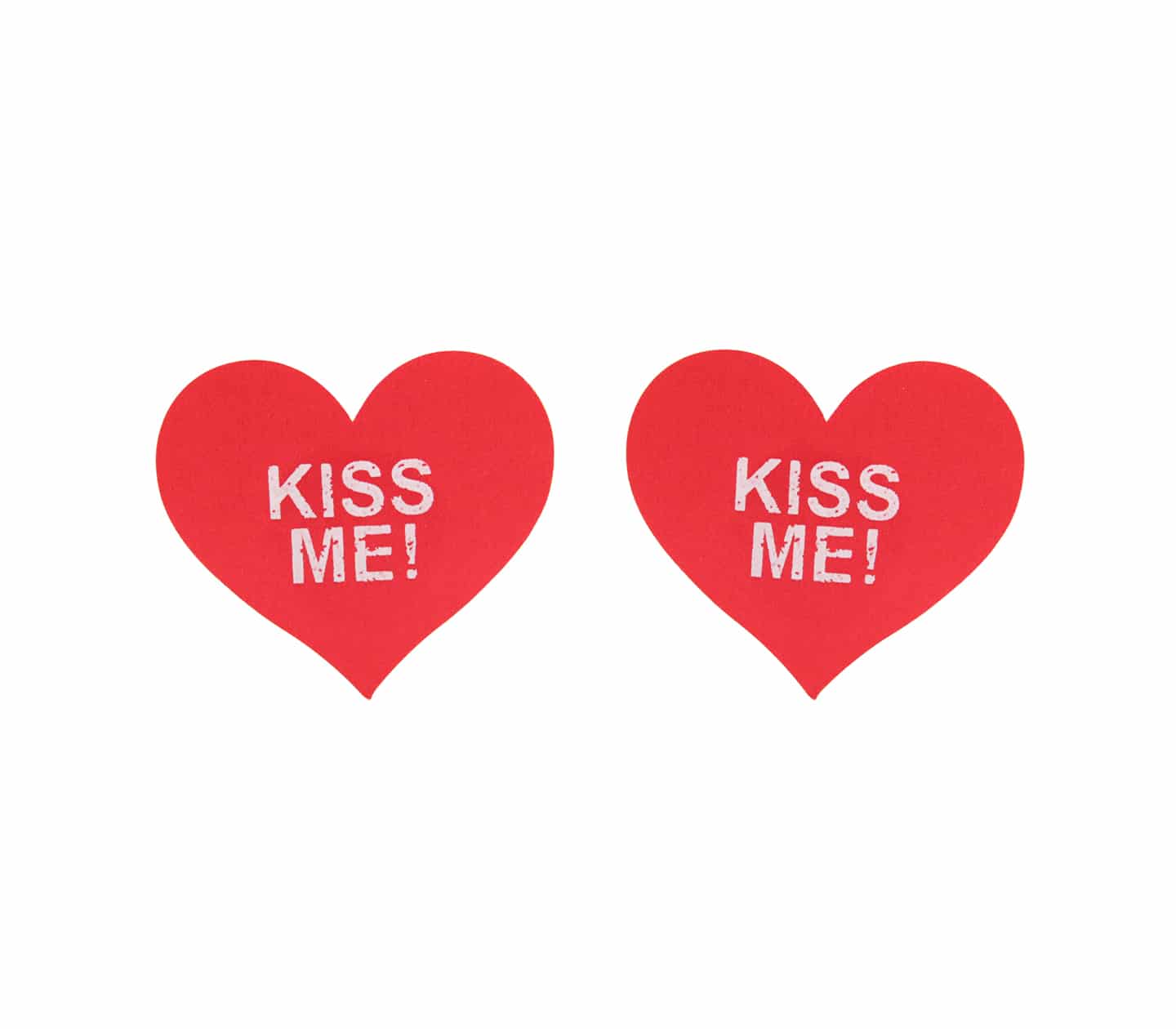 Love In Leather “Kiss Me” Heart Nipple Pasties