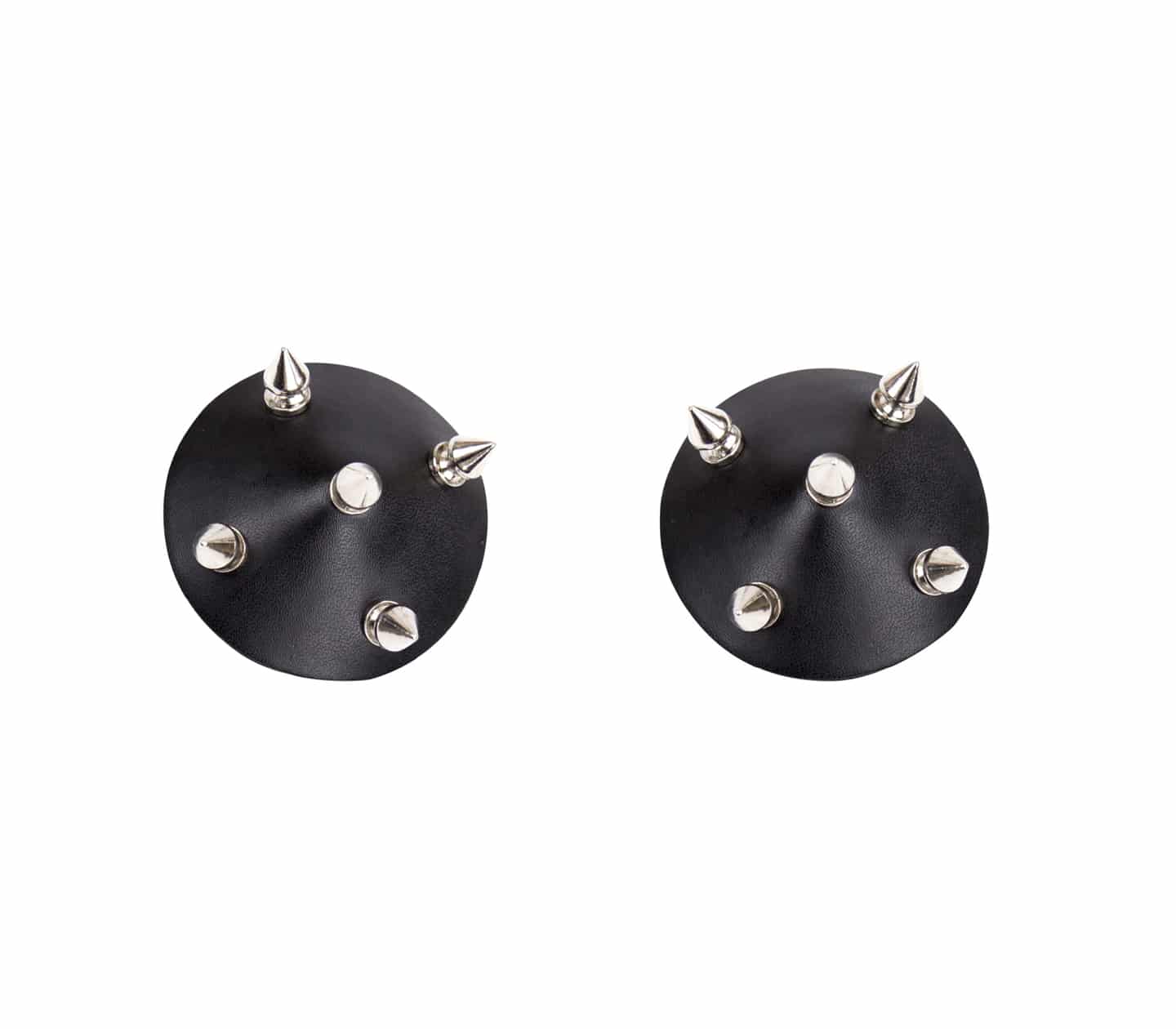 Love In Leather Faux Leather Studded Nipple Covers