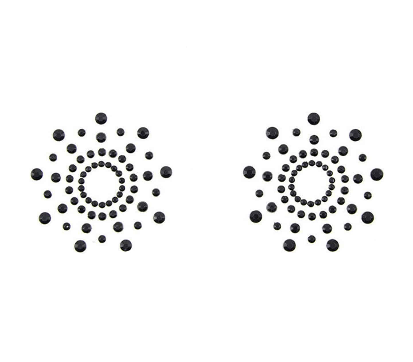 Love In Leather Rhinestone Tease Pasties - MULITPLE COLOURS