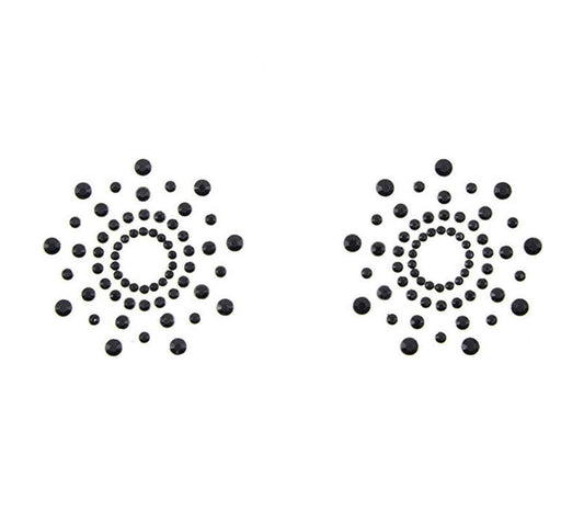 Love In Leather Rhinestone Tease Pasties - MULITPLE COLOURS