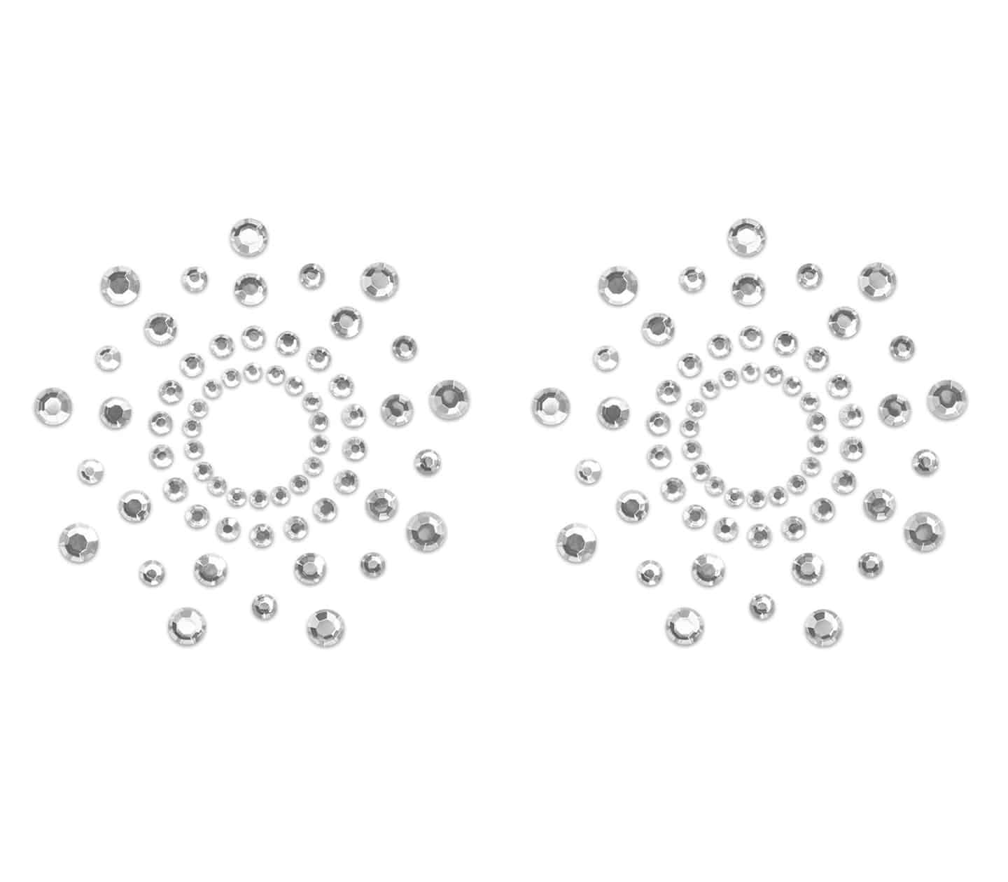 Love In Leather Rhinestone Tease Pasties - MULITPLE COLOURS