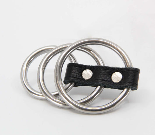 Love In Leather Three Gates of Hell Cock Ring