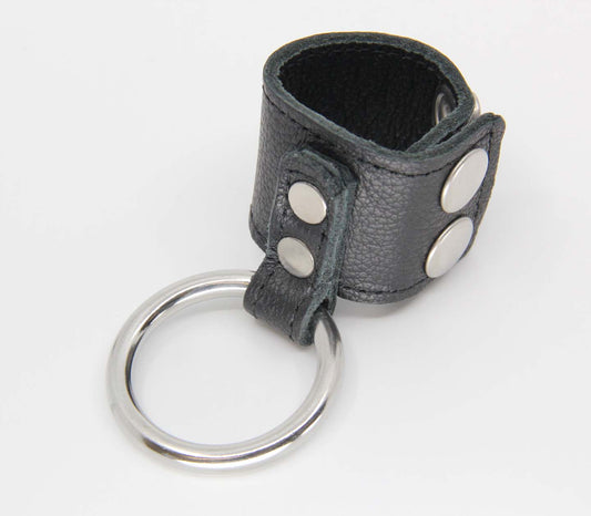 Love In Leather Cock Ring with Leather Adjustable / Quick Release Ball Stretcher
