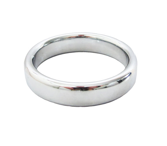 Love In Leather Stainless Steel Fat Boy Cock Ring - 3 Sizes