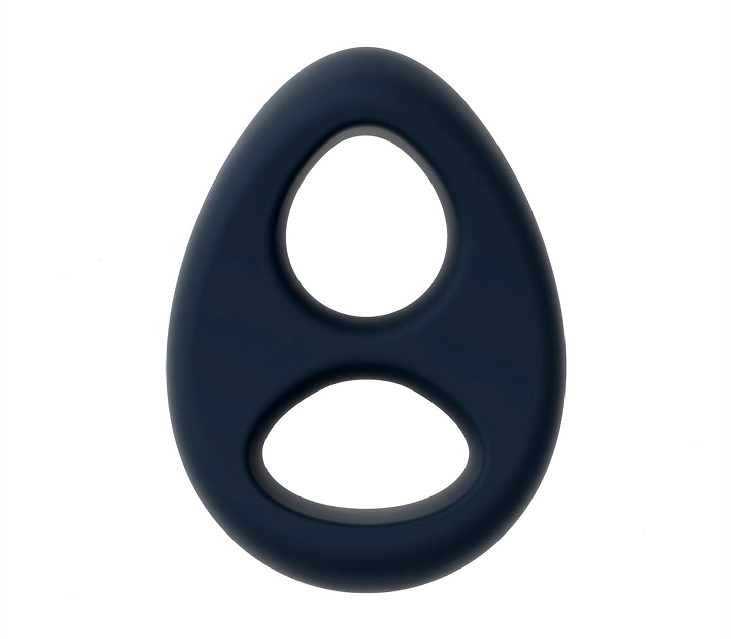 Love In Leather Silicone Teardrop Figure 8 Cock Ring